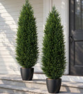 HyeFlora Artificial Cedar Tree 5 ft, Faux Topiary Shrubs Plant for Outdoor by HyeFloraartificialflowers