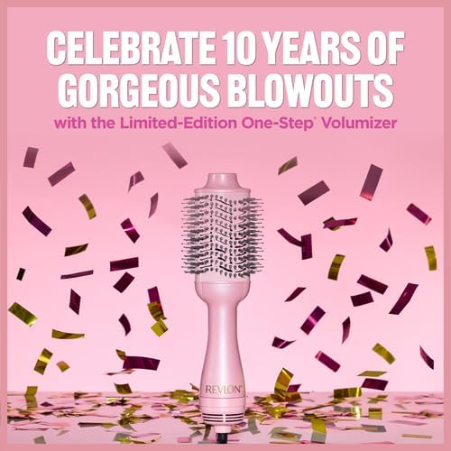REVLON One-Step Volumizer Hair Dryer and Styler, 2.8 in Barrel, Pink Fizz - Image 2