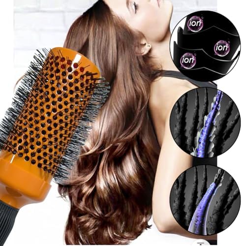 5pcs Round Brushes for Blow Drying&Boar Bristle Detangling Hair Brush - Image 3