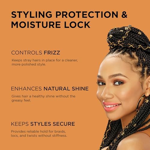 African Pride Black Castor Miracle Extra Hold Braid, Loc, Twist Gel - Extreme Hold Braiding Hair Gel, Edge Control & Tames Frizz, No Flake | Natural Ingredients, Coconut Oil | 8oz - Image 2