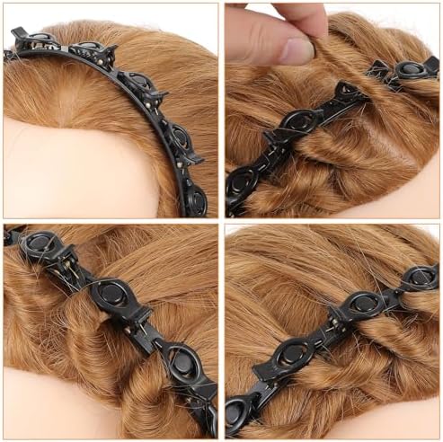 Mabor Headband With Clips, Bangs Hairstyle Hair Clip Headband - Image 7