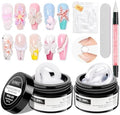 3D Nail Gel Sculpting Gel Non Stick Hand Solid Builder Gel for Nails by SUPWEE