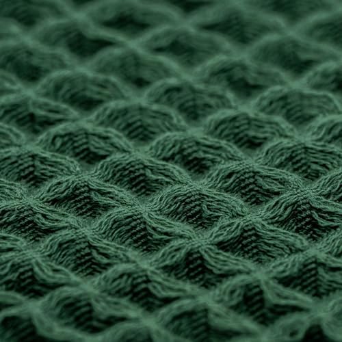 Luxury Organic Japanese Cotton Waffle Bath Towel | Thick, Absorbent, Quick Dry Bathroom Towels for Shower, Sauna, Onsen| Hotel & Spa Quality, Gift-Ready (Forest Green, Bath Towel (2 Pack)) - Image 6