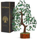 YATSKIA Green Aventurine Tree of Life Crystal Bonsai, Unique Gifts for Women, Mom & Wife, Handmade Gemstone Tree, Boho Room, Shelf & Office Desk Decor, Birthday Gifts by YATSKIA