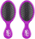 Wet Brush Mini Detangler Hair Brush, Purple, Detangling Travel Hairbrush, Ultra-Soft IntelliFlex Bristles Glide Through Tangles with Ease, Pain-Free, All Hair Types (2 Pack) by WetBrush