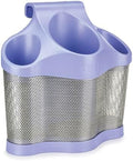 Polder Style Station, Hair Tool Organizer for Hair Dryer, Curling Iron, Hair Straightener, Easy-to-Store Hair Styling Station, Periwinkle and Silver by PolderProductsLLC
