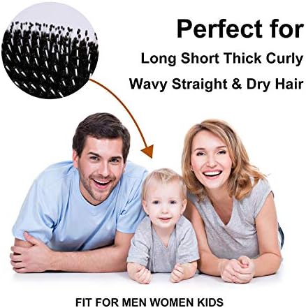 2Pcs Hair Brush Mini Boar Bristle Hairbrush for Thick Curly Thin Long Short Wet or Dry Hair Detangle Massage Add Shine, Pocket Travel Small Paddle Hair Brush for Men Women Kids - Image 5