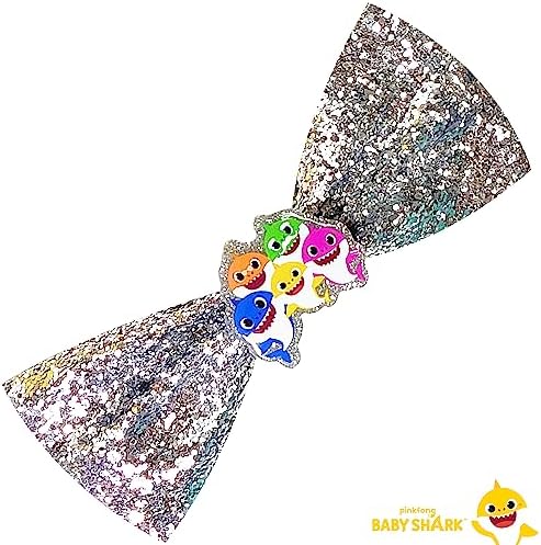 Baby Shark Kids Hair Bows - Hair Accessories Gift Set - 7 Pcs 4 Inch Bundle - Hair Bows for Girls - Different character on each clip - Alligator Clip - Ages 3 + - Image 4