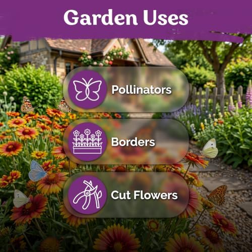 1,500 Blanket Heirloom Flower Seeds for Planting, Gaillardia Aristata - Image 6