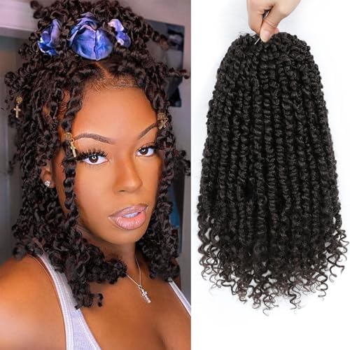 9 Packs Passion Twist Crochet Hair 12 Inch Bohemian Short Crochet Braids 4# by Pofworld