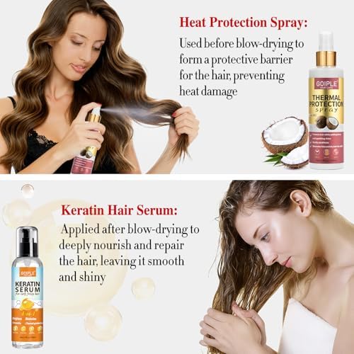 21Pcs Professional Hair Dryer Kit - Ionic, Lightweight, Low Noise, Constant Temperature, 1800W Blow Dryer for Women and Men - Includes Hair Dryer, Nozzles, and Accessories Set - Image 6