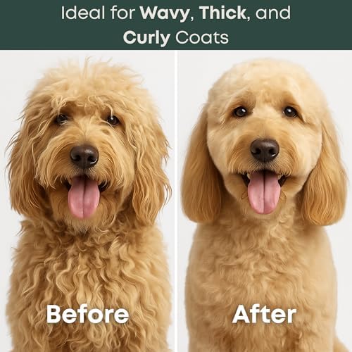 Dematting Comb for Dogs - Serrated Mat Remover for Curly Coats - Image 3