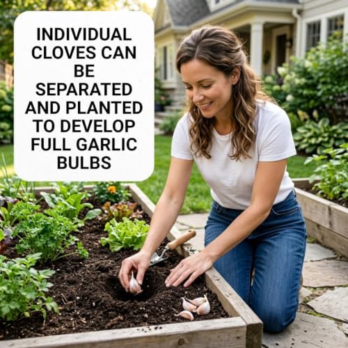 4 Hardneck Garlic Bulbs for Planting, Large Cloves for Home Gardens - Image 5