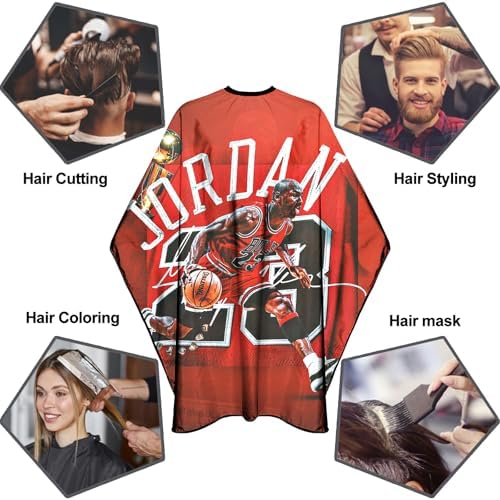 Barber Capes for Men Hair Cutting Salon Cape with Snaps Hairdresser Gown Stylist Cape- 63”× 56” - Image 5