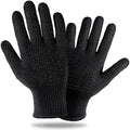 Teenitor Heat Resistant Glove With Silicone Bumps For Hair Iron Tool, Professional Heat Gloves For Heat Press, Heat Protectant Gloves For Hair Styling, Black by PERFECTYOURBEAUTY