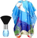 FEBSNOW Kids Haircut Cape, Professional Barber Cape with Neck Duster Brush by HOMECRAFTBEAUTYBABY
