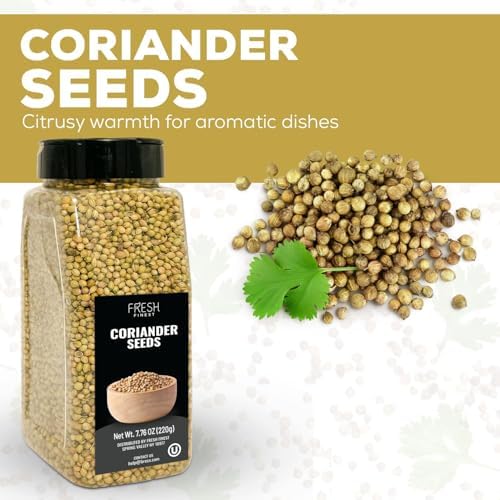 Fresh Finest Coriander Seeds Whole - Kosher, Natural and Freshly Packed spices Best for Cooking and Food Flavoring 7.76oz (220g) - Image 5