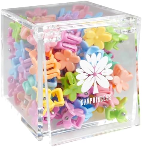 KANPRINCESS Mini Claw Clips - 70PCs Small Flower Claw Clips For Women, Girls & Kids Colorful Hair Accessories Gift (Flower-SET6) by KANPRINCESS