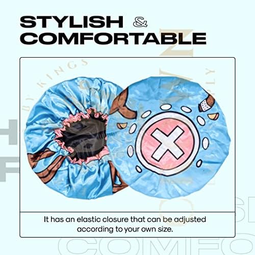 3 PCS Satin Bonnet Set for Women & Men, Silky Sleep Caps for Hair Protection, Adjustable Elastic Bonnet (A2) - Image 5