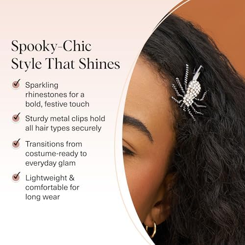 Kitsch Spider Hair Clips for Women - 2 Pcs - Image 3