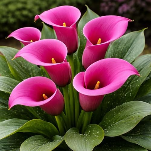 3 Pink Passion Calla Lily Bulbs for Planting – Elegant Perennial Flowers – Deer Resistant, Easy to Grow – Perfect for Gardens, Borders, Containers & Cut Flower Bouquets (3 Bulbs) by CZGrain