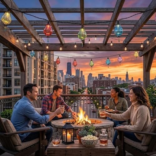 Vigdur Outdoor String Lights, 10FT Multicolor Patio String Lights Plug-in - Image 4
