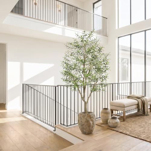 LYERSE 8ft Olive Tree with Large Olive Branches and Lifelike Leaves - Image 7