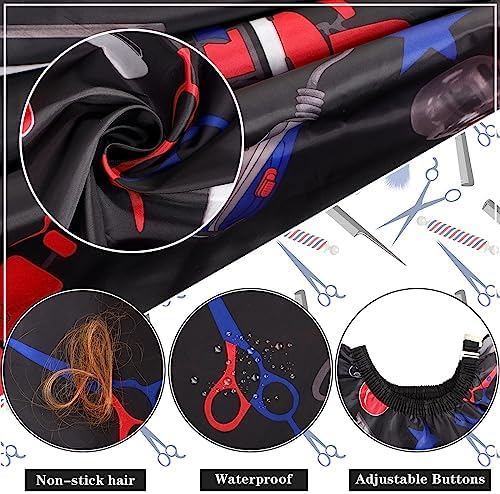 FEBSNOW Barber Cape Professional Hair Cutting Cape with Neck Duster Brush - Image 3