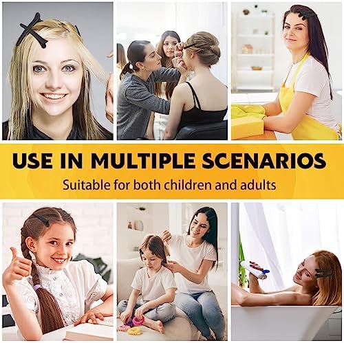 Geosar 24 Pcs Hair Sectioning Clips, Plastic Hair Clips,Black - Image 3