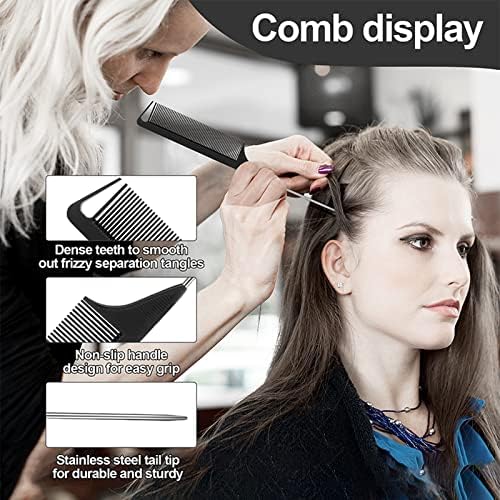 SWEET VIEW 3Pcs Slick Back Hair Brush - Image 4