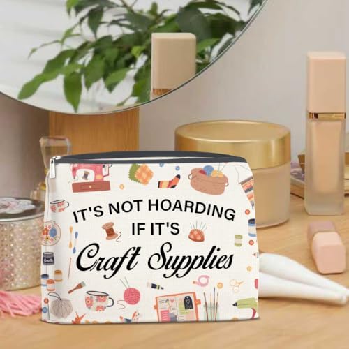 LyoGao Crafting Makeup Bag, Crafting Lover Gifts Cosmetic Bag for Women - Image 5