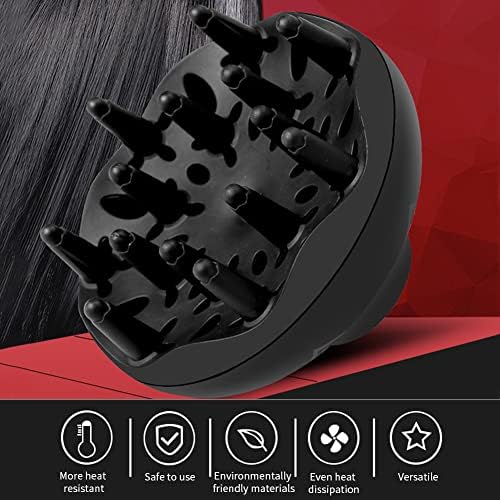 Hair Diffuser Attachment, Hair Dryer Diffuser Attachment for Curly Wavy HairStyling, Quick Drying Fits Blow Dryer Diameter 1.57inch-1.96inch - Image 4