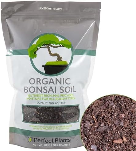 Perfect Plants Bonsai Soil, 2 qt, Organic All-Purpose Potting Mix by PerfectPlantsNursery