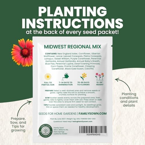 Midwest Regional Mix – 2,500 Seeds for Planting – 2026 Season – 5 Gram Pouch - Image 4