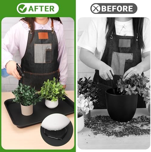 20 Inch Plant Trays, 3Pcs Black Pebble Tray for Plant Humidity, Planter Trays and Saucers for Indoors and Outdoors Use - Image 5