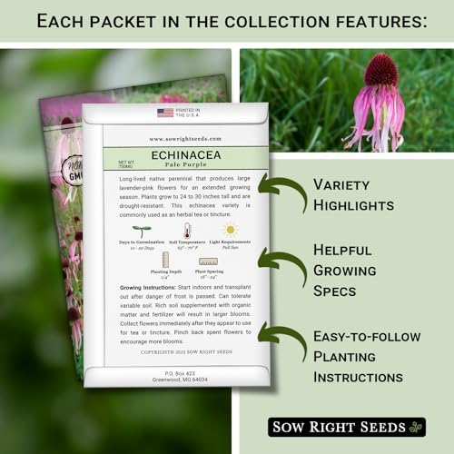 Sow Right Seeds - Large Flower Seed Collection for Planting Home Garden - Image 2