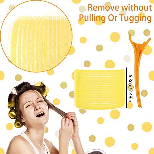Jumbo Size Hair Roller sets, Self Grip, Salon Dressing Curlers, 3 Inch 18 Packs (6XJUMBO+6XLARGE+6XMEDUIEM) - Image 4