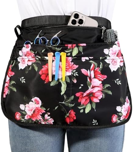 Barber Apron with 5 Pockets, Waterproof and Bleach-proof Hair Stylist Apron for Men and Women by Bafelia