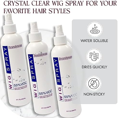 Non-Aerosol Wig Spray for Synthetic & Natural Hair Wigs, 3 Pack - Image 4
