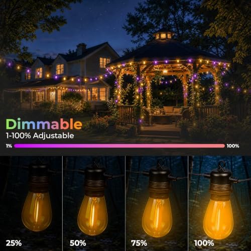 GvvooHome 24 Pack S14 Orange and Purple Light Bulbs for String Lights - Image 4