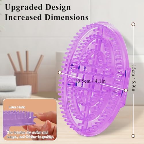 2Pcs Meridian Massage Brush, Upgrade Pro Meridian Brush for Belly - Purple - Image 6