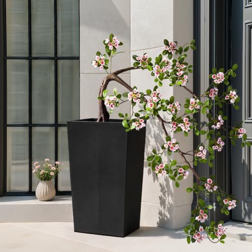 3ft Front Door Plants Large Artificial Bonsai Tree Outdoor Artificial Plants for Front Porch Flowering Artificial Potted Plants (Pink) - Image 3