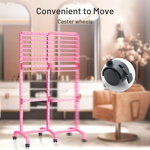 Yumkfoi Adjustable Braiding Hair Rack with 160 Pegs, 2-sided Braid Rack - Image 5