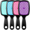 4 Pack Vented Detangling Hair Brush - Detangler Hairbrush with Soft Bristles for Effortless Tangle Free - Ideal for Wet Dry or Curly Damaged Hair for Women Men Kids by Aussumy