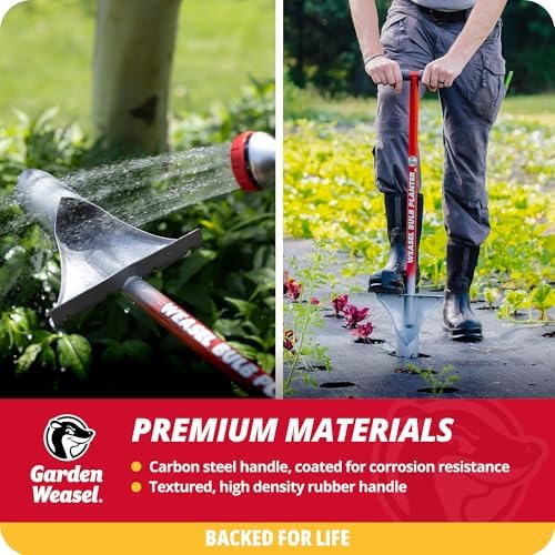 Garden Weasel Bulb Planter - Long Handle | Annuals, Ground Cover, Vegetables, Spring and Fall Bulbs | Sod Cutter, Remover, and Plugger, Grass Planter, Bulb Planting Tool | 91350 - Image 5
