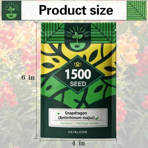 Snapdragon Seeds for Planting, Tall Mix Perennial Flower, 1500 Garden Seeds - Image 7