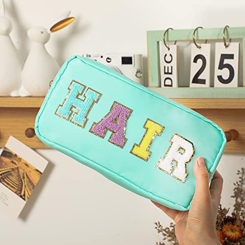 DYSHAYEN Small Cosmetic Bag, Mint Hair - Image 6