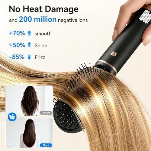 Blow Dryer Brush 5 in 1: Ionic Hot Air Styler Hair Dryer Brush Blow Dryer Set for Curling Volumizing Straightening Styling - Image 6