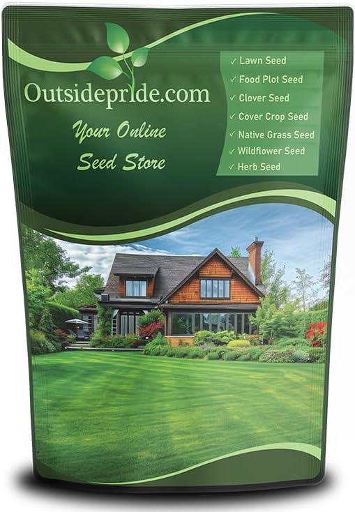Outsidepride Midnight Kentucky Bluegrass Seed - 10 Lbs. Cold & Drought Tolerant, Sun-Loving Lawn Grass Seed, w/High Traffic Tolerance & Deep Root System, OptiGrowth Coated for Better Establishment by Outsidepride