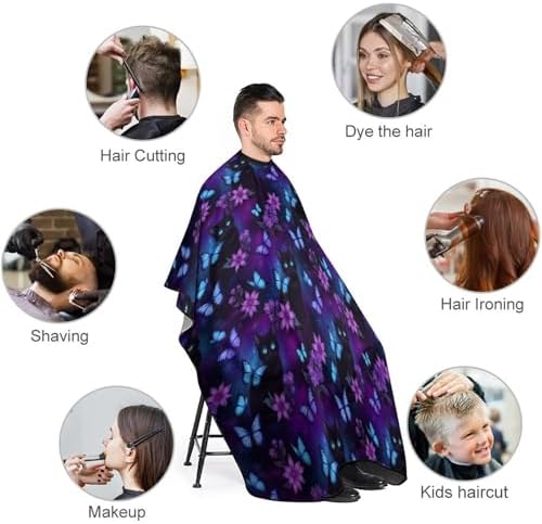 Women Barber Hairdressing Cape Adjustable Salon Cape Apron for Makeup Artist Beautician - Image 3